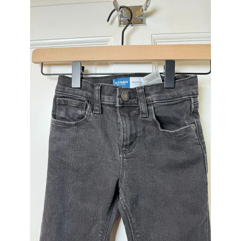Old Navy Boy's Karate Skinny Black Skinny Jeans Size 4T